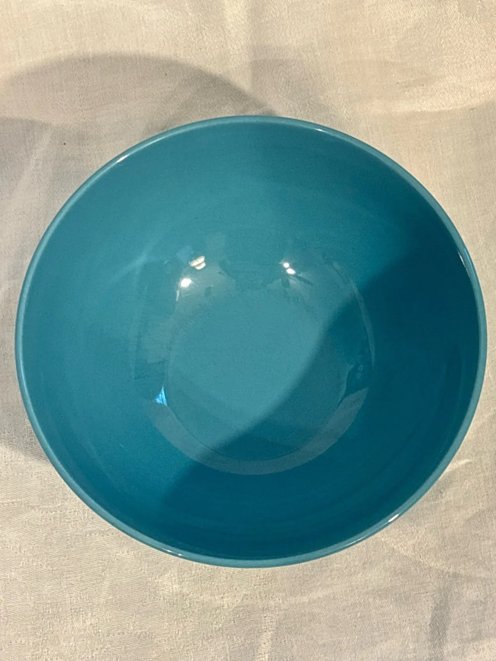 IKEA 18691 Turquoise Blue Ceramic Bowl Made in Romania Retired